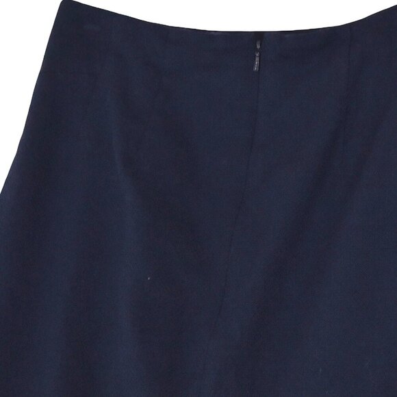Reiss Navy 98% Wool Skirt Sz 2 Preppy Officecore Minimalist Capsule - Picture 5 of 10